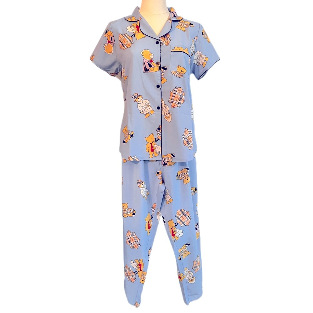 COZY CLOTHES BY KIEM lightweight bear pajamas NWT